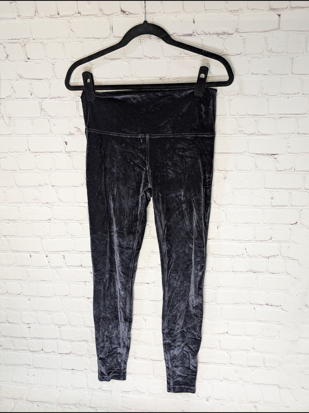 lululemon athletica Black Velvet High-Waist Leggings